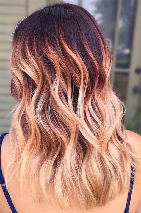 ombre wavy hair|cute ombre hair color.